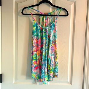Lilly Pulitzer Lacy Tank Multi Surf Gypsea Size Medium